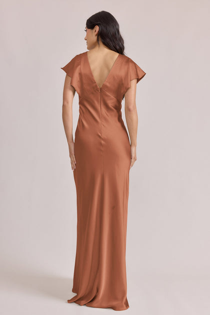 Eden Satin Dress | Made To Order | Copper