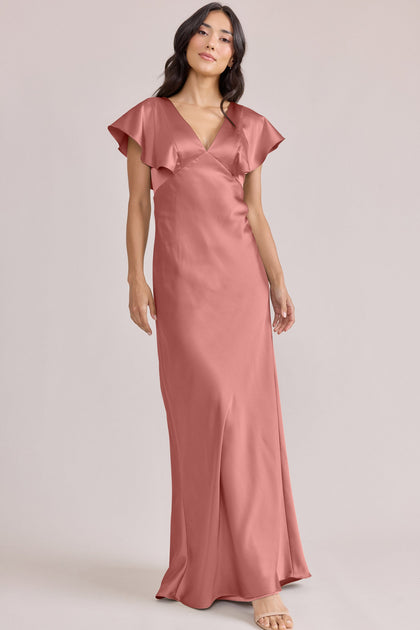 Eden Satin Dress | Made To Order | Desert Rose