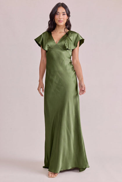 Eden Satin Dress | Made To Order | Fern