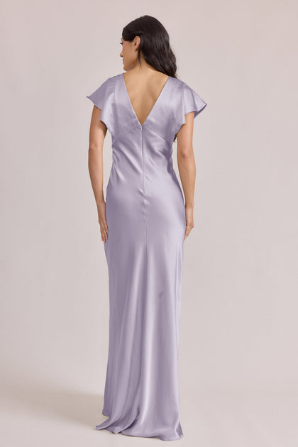 Eden Satin Dress | Made To Order | Light Lavender