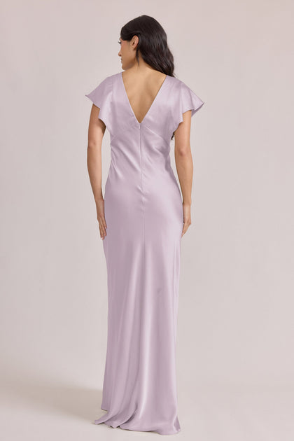 Eden Satin Dress | Made To Order | Lilac