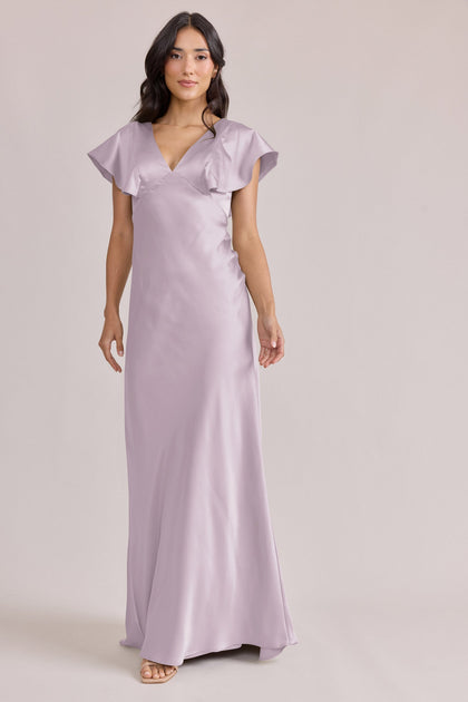 Eden Satin Dress | Made To Order | Lilac