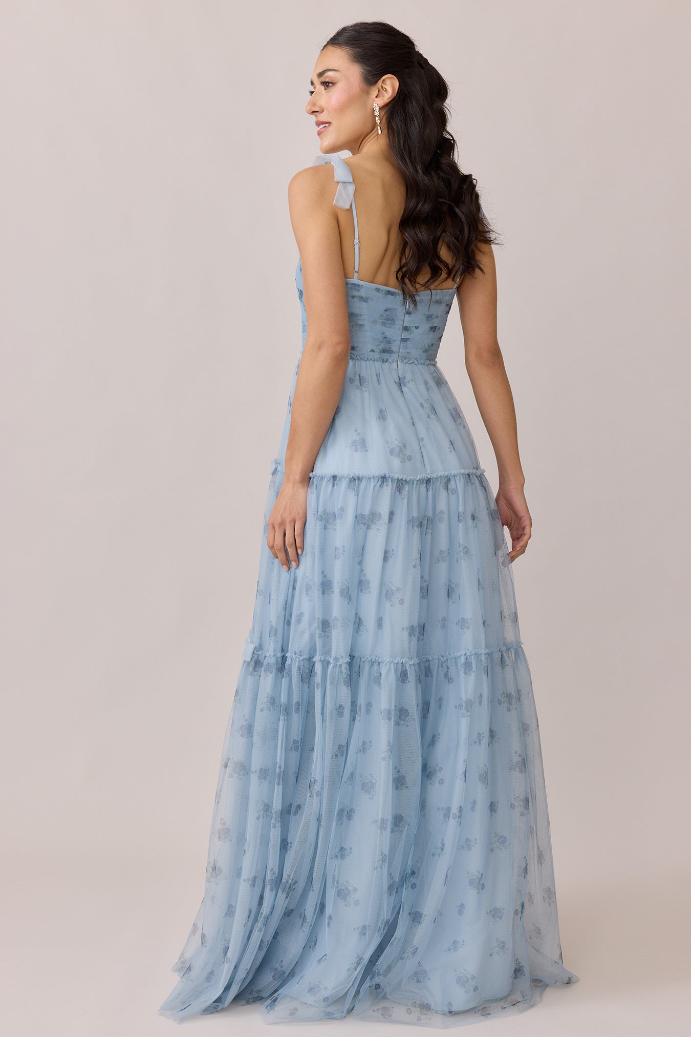 Eloise Tulle Floral Print Dress | Made To Order Eloise Tulle Floral Print Dress | Made To Order