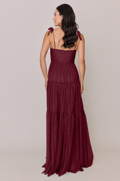 Eloise Tulle Dress | Made To Order | Cabernet
