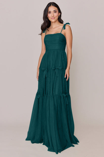 Eloise Tulle Dress | Made To Order | Classic Emerald