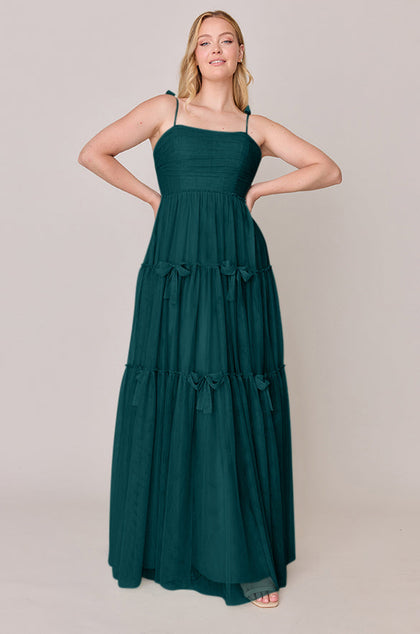 Eloise Tulle Dress | Made To Order | Classic Emerald