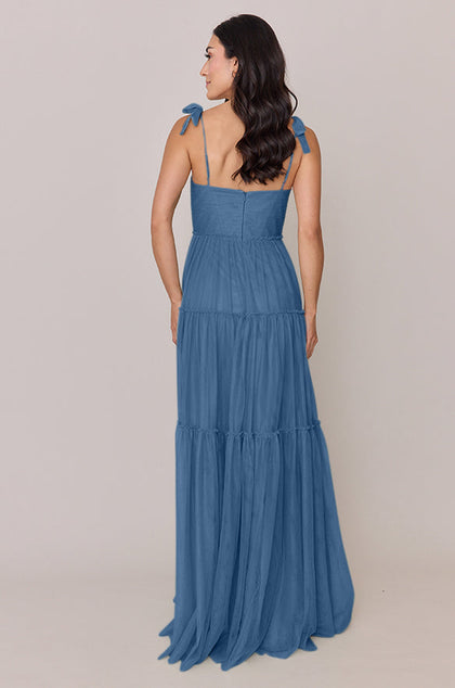 Eloise Tulle Dress | Made To Order | Dusty Blue