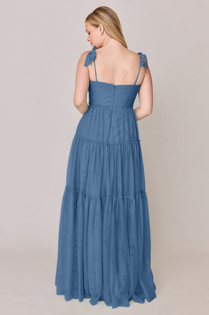 Eloise Tulle Dress | Made To Order | Dusty Blue