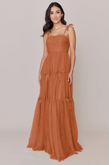 Eloise Tulle Dress | Made To Order | Rust