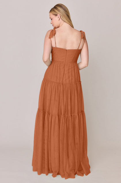Eloise Tulle Dress | Made To Order | Rust
