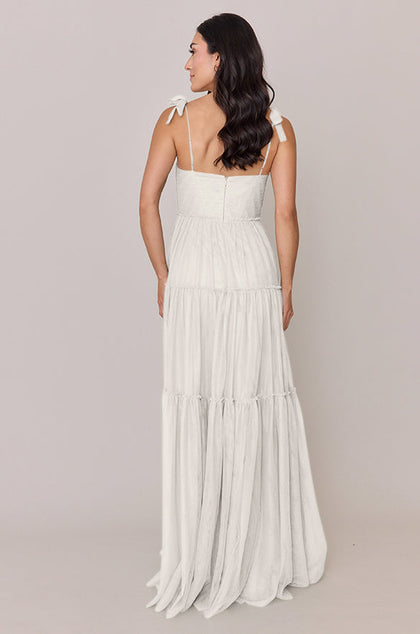 Eloise Tulle Dress | Made To Order | White Pearl