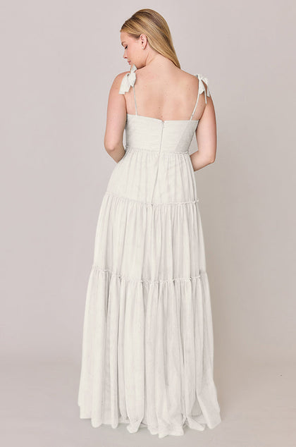 Eloise Tulle Dress | Made To Order | White Pearl