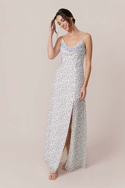Model: Lindsey; Size: 4; Color: French Blue Posey