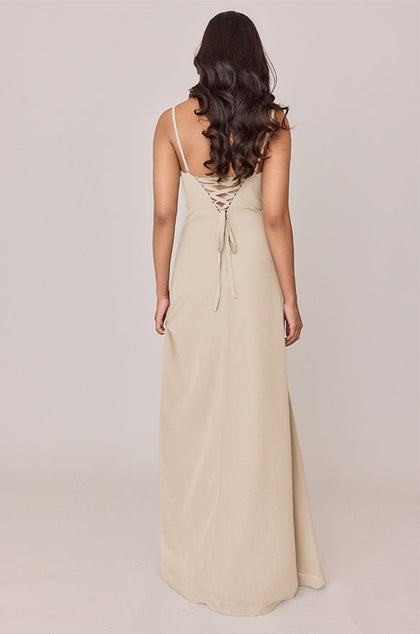 Ember Chiffon Dress | Made To Order | Champagne