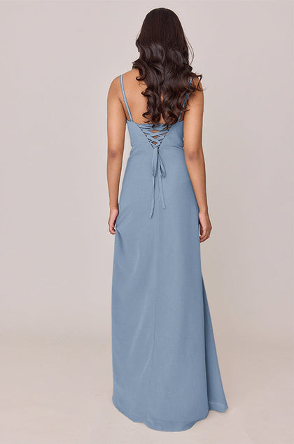 Ember Chiffon Dress | Made To Order | French Blue