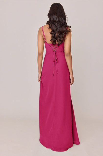 Ember Chiffon Dress | Made To Order | Hot Pink