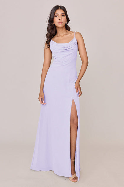 Ember Chiffon Dress | Made To Order | Light Lavender