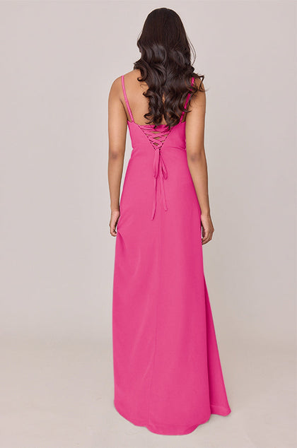 Ember Chiffon Dress | Made To Order | Malibu Pink