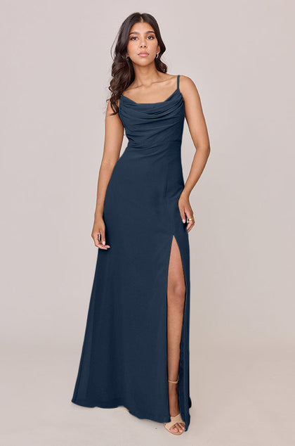 Ember Chiffon Dress | Made To Order | Romantic Blue