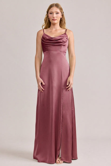 Ember Satin Dress | Made To Order | Raspberry