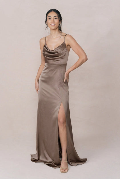 Ember Satin Dress | Made To Order | Truffle