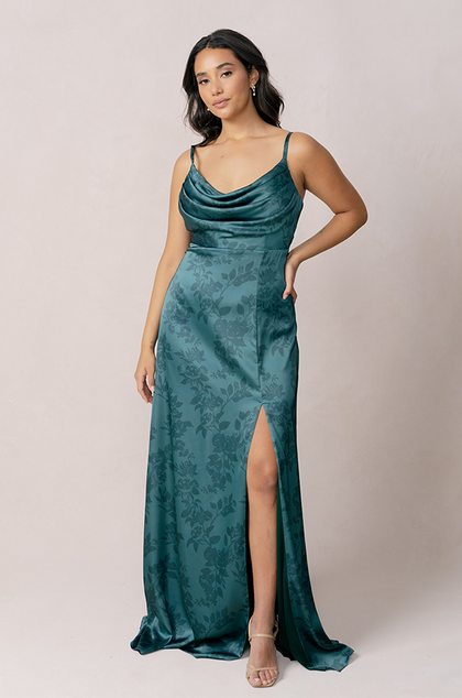 Model: Irene; Size: 10; Color: Emerald Bouquet