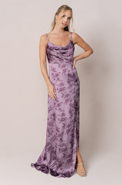 Model: Britt; Size: 4; Color: Lilac Bouquet