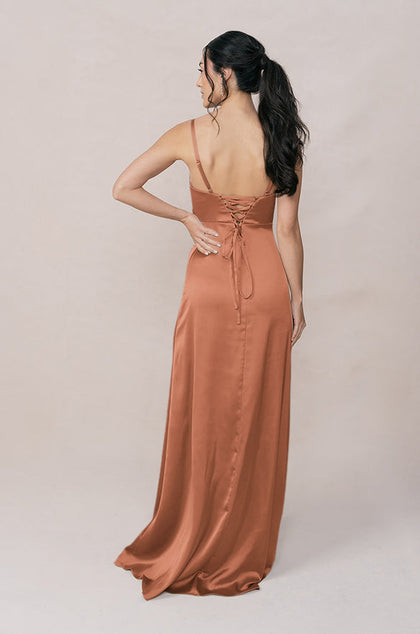 Ember Satin Dress | Made To Order | Copper