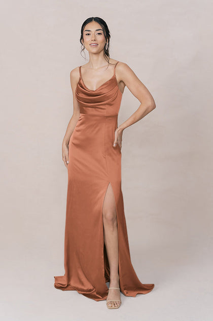 Ember Satin Dress | Made To Order | Copper