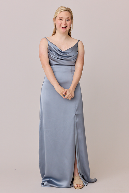 Model: Grace; Size: 4 Petite; Color: French Blue