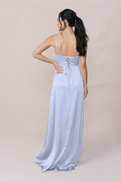 Ember Satin Dress | Made To Order | Periwinkle