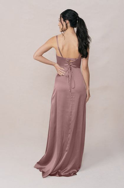 Ember Satin Dress | Made To Order | Rose Quartz