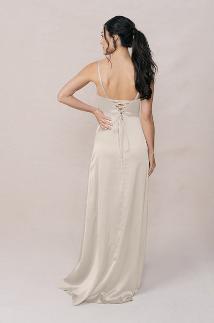 Ember Satin Dress | Made To Order | Soft Champagne