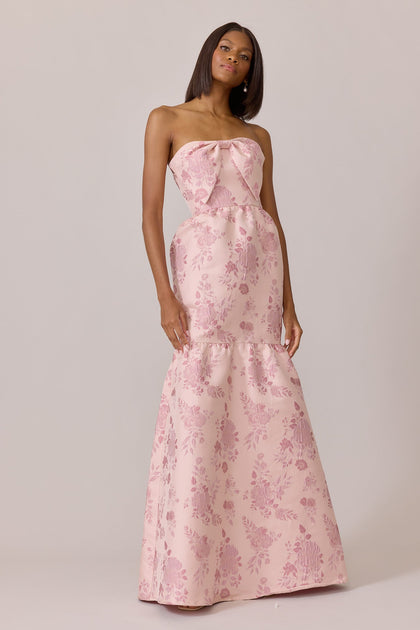 Esme Jacquard Dress | Made To Order | Pink