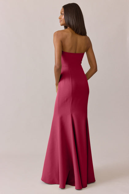 Estelle Crepe Dress | Made To Order | Berry