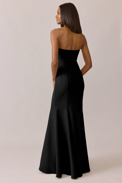 Estelle Crepe Dress | Made To Order | Black