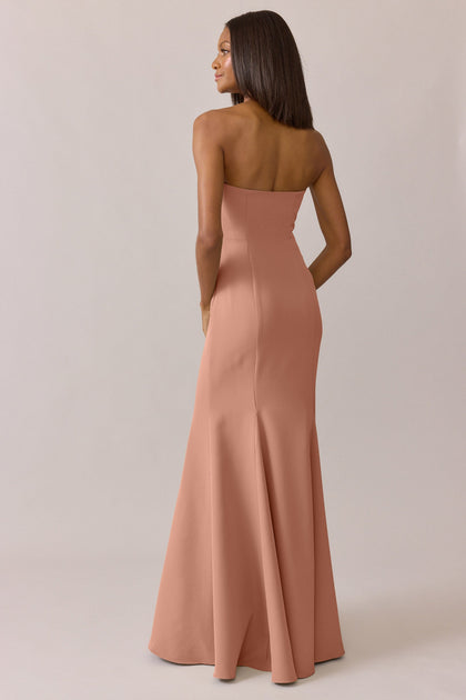 Estelle Crepe Dress | Made To Order | Desert Rose