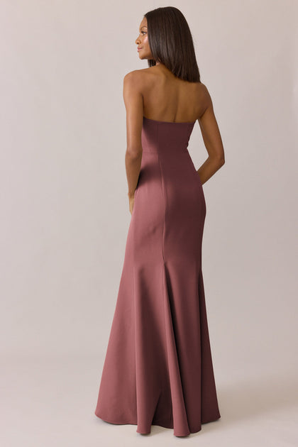 Estelle Crepe Dress | Made To Order | Dusty Rose