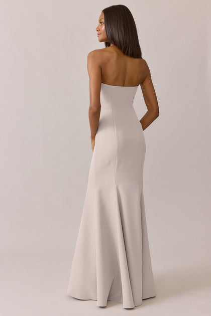 Estelle Crepe Dress | Made To Order | Gold Champagne