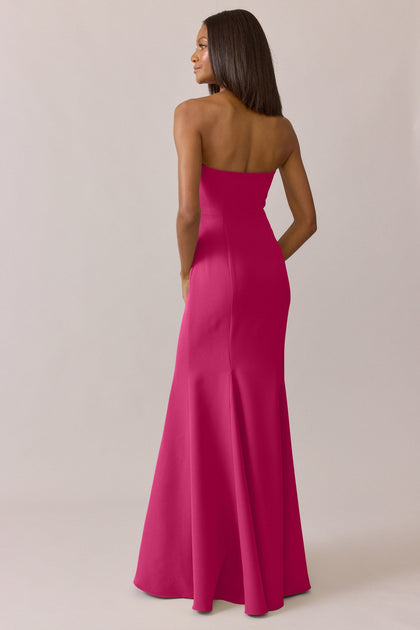 Estelle Crepe Dress | Made To Order | Malibu Pink