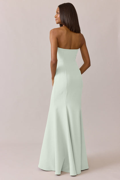 Estelle Crepe Dress | Made To Order | Pistachio