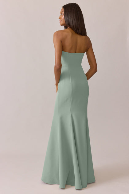 Estelle Crepe Dress | Made To Order | Sage