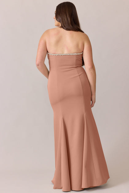 Estelle Luxe Crepe Dress | Made To Order | Desert Rose