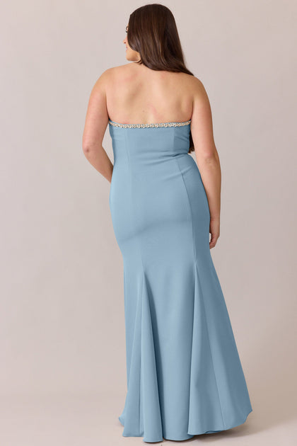 Estelle Luxe Crepe Dress | Made To Order | French Blue