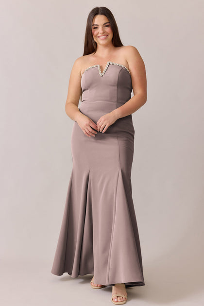 Estelle Luxe Crepe Dress | Made To Order | Latte