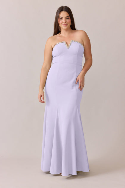 Estelle Luxe Crepe Dress | Made To Order | Light Lavender