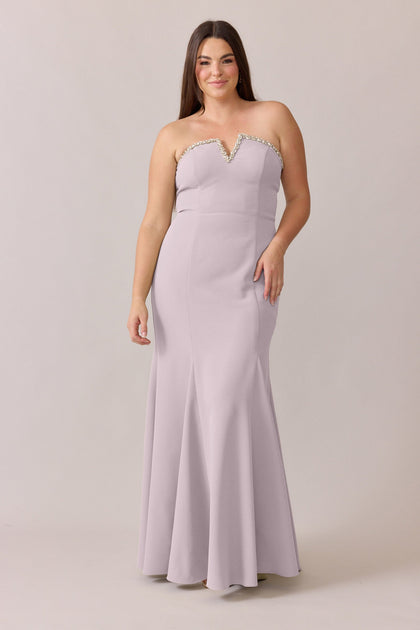 Estelle Luxe Crepe Dress | Made To Order | Lilac