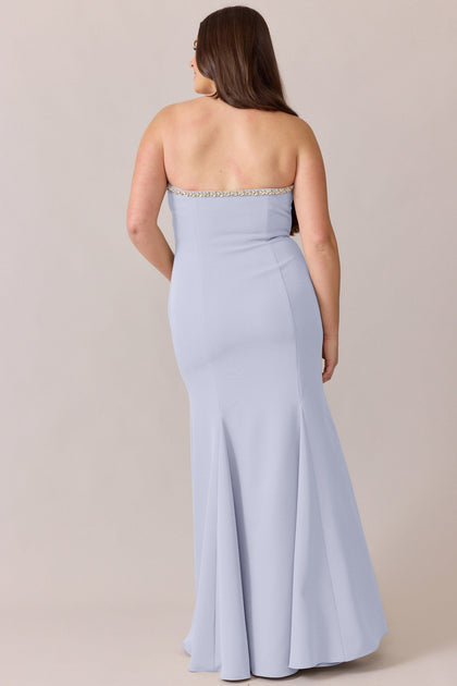 Estelle Luxe Crepe Dress | Made To Order | Periwinkle
