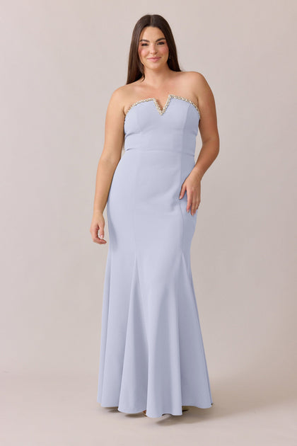 Estelle Luxe Crepe Dress | Made To Order | Periwinkle