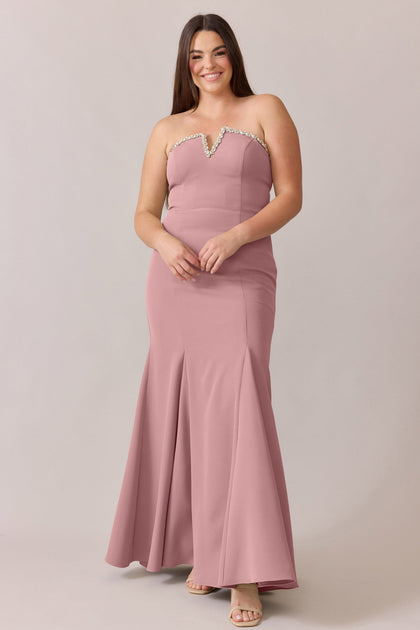 Estelle Luxe Crepe Dress | Made To Order | Rose Quartz